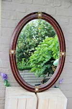 French 1960 Burgundy red wood