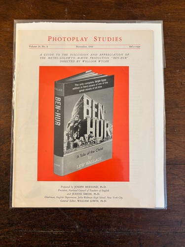 Photoplay studies ben hur - studies, ben-hur