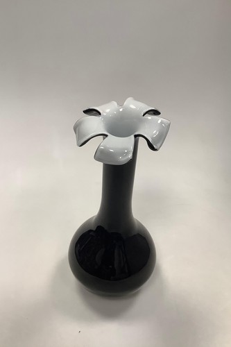 Vaso vetro bianco nero - in,