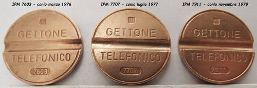 1976 1977 1979 gettone - 1976,