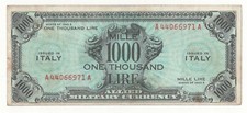1000 AM LIRE SERIE 1943 A