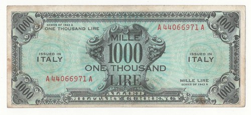 1000 lire serie - 1943, a