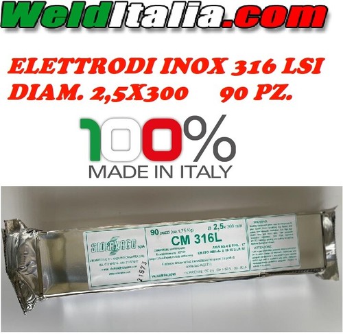 Elettrodi acciaio inox - acciaio, l