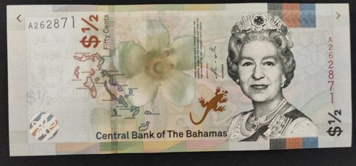 Bahamas banconota dollaro - banconota, 1/2