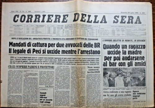Corriere della sera 1980 - corriere,
