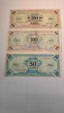 LOTTO TRE BANCONOTE 50 E 100