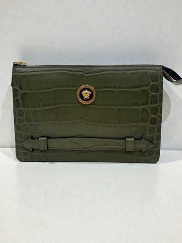 Pochette versace medusa croc - versace,