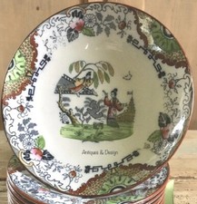 SCI Laveno Decoro Siam Alzata Centrotavola Piatto Portafrutta Fruttiera 1900 ca.