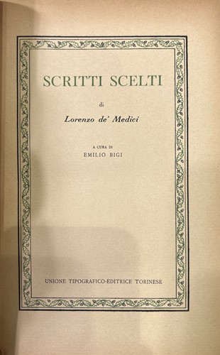 Libro scritti scelti - libro, scelti-lorenzo