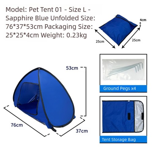 Portable small dog tent pet - small, up