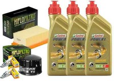 KIT/TAGLIANDO CASTROL 10W40 FILTRO OLIO ARIA CANDELE MOTO BMW F 800 S 2006/2010