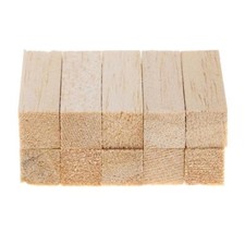10x blocchi quadrati in legno