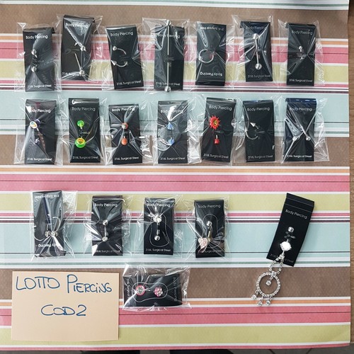 Cod2 lotto piercing acciaio - cod2,