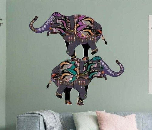 Adesivi murali elefante boho