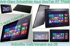 4x Pellicola Protettiva Schermo Antiriflesso Antiriflesso per ASUS VivoTab RT TF600 T Win8 Opaca
