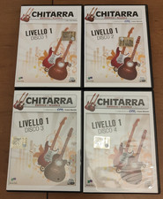 CORSO DI CHITARRA ELETTRICA E ACUSTICA  4 DVD  LIVELLO 1/2/3/4