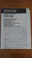 Denon DCD-625 Manuale di istruzioni Operating Instuctions Manual