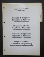 Lancia Delta-Prisma catalitic diagnosi iniezione Bosch L Jetronic analyzer  PR01