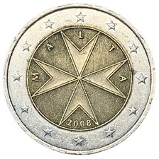 2 EURO MALTA 2008 - EMBLEMA
