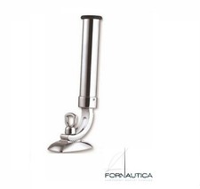 PORTA CANNA INOX DA PESCA REGOLABILE 360° CON FISSAGGIO SU BORDO MURATA BARCA