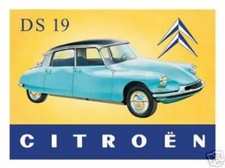 Citroen DS Metal Wall Sign