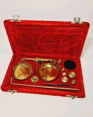 Vintage antique brass - brass, portable