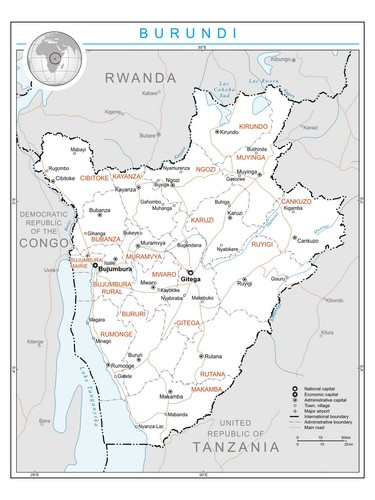 Burundi provincia politica - burundi,