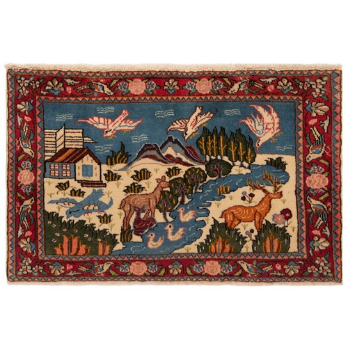 Kashan 60x95 tappeto - kashan,