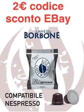 200 capsule  caffè Borbone Respresso nera compatibili Nespresso*