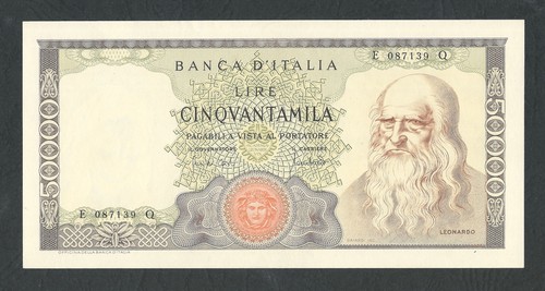 Italy lire 50000 fds unc - italy,