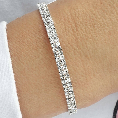 Bracciale tennis strass cubic - bracciale,