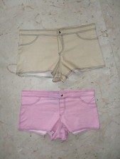 PARTICOLARE PANTALONCINO COSTUME CORTO HOT PANTS GUESS 2 PEZZI Tg. M BELLISSIMO 