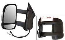 Specchietto SX Lungo Braccio Versione Elett. Roulotte per Peugeot Boxer II 2006-