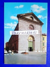 🔵CARTOLINA FOTO PRATO CHIESA DI S.FRANCESCO XV SEC ARCHITETTURA AUTO FIAT 500😂