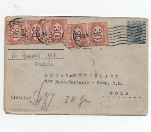 Milano 1924 bella - 16/1/1924, lettera