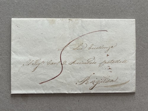 Lettera prefilatelica santa - a),