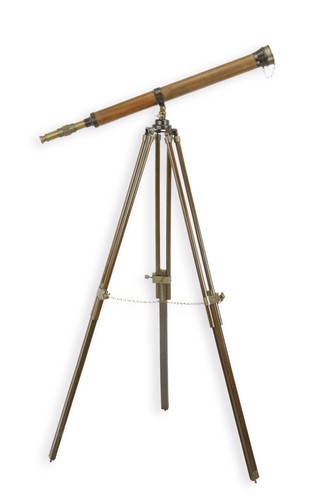 Telescopio ottone su - telescopio, in