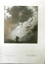 Antica vecchia stampa 1912