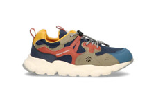 FLOWER MOUNTAIN  SCARPA JUNIOR  IN MATERIALE RICICLATO YAMANO 3 NAVY-TAUPE