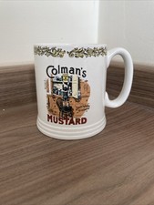 Vintage COLMAN'S MUSTARD  Tankard Mug Collectable English Lord Nelson Pottery