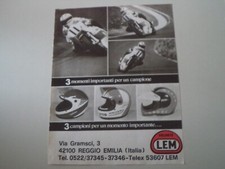 advertising Pubblicità 1977 CASCO HELMETS LEM - REGGIO EMILIA