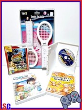 LOTTO DI 4 GIOCHI  PES 2013 E ALTRI PER NINTENDO WII + RACCHETTE USATO SICURO