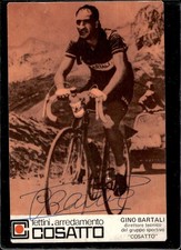 cartolina ciclismo Bartali Cosatto autografata