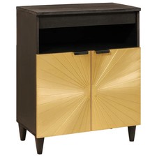 Credenza Nero e Oro 60 x 33 75