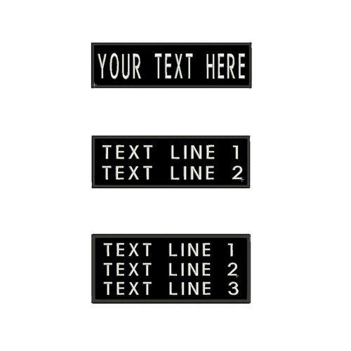 4pcs name tags patch iron - name,