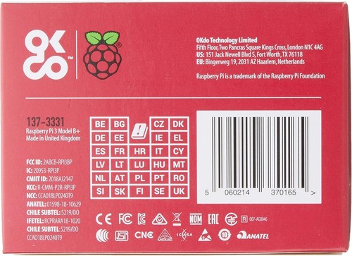 Raspberry modèle - b, +