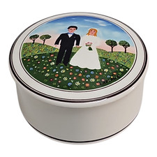 Cofanetto Villeroy & Boch Porcellana Design Naif Sposi Vintage Vitro Porcellana