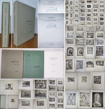 Giuseppe Viviani OPERA GRAFICA raccolta tutte le acqueforti IN FOLIO AUTOGRAFATO