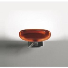 LUCITALIA - LA ROSSA, lampada da parete, rosso arancio