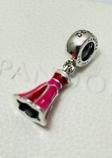 Autentico Charm Abito Pandora Disney Aurora Smalto Rosa Affare Vocazione Capodanno